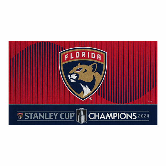Team Sports America Best Seller - Florida Panthers PVC Mat COLOR, Stanley Cup Champions 2024