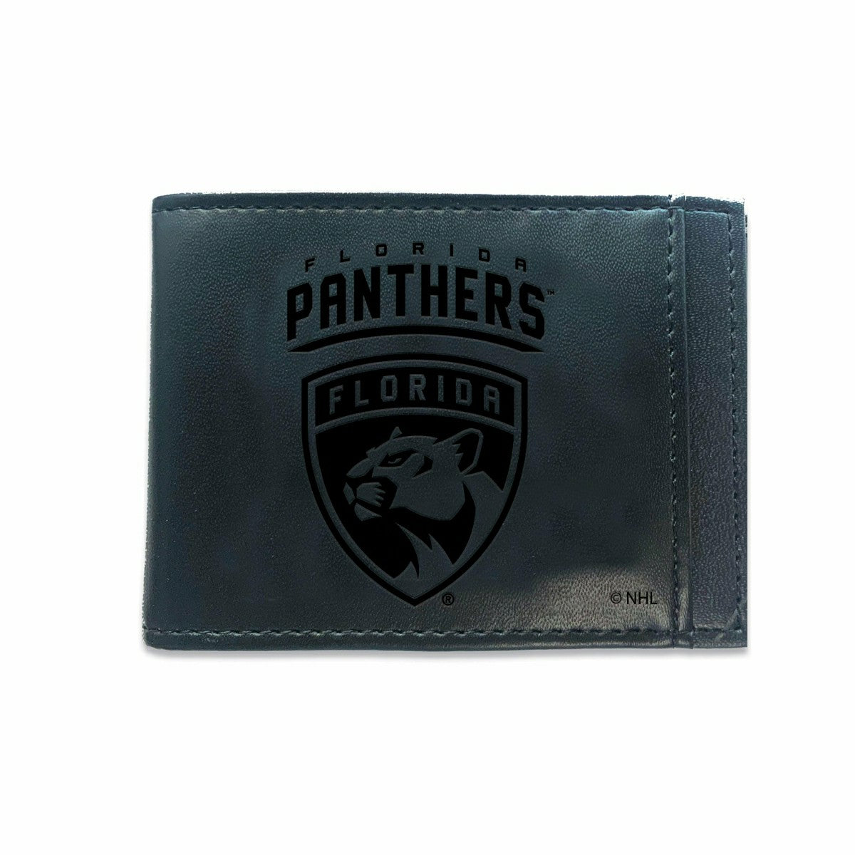 Team Sports America Essential - Front Pocket Wallet w/ RFID Blocking, Florida Panthers, Black