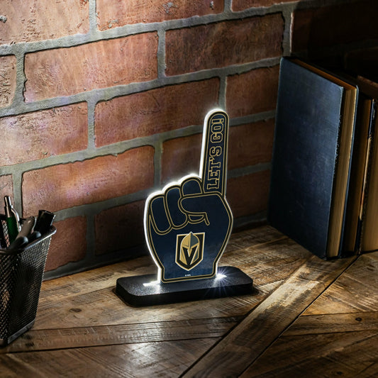 Team Sports America Everyday - Vegas Golden Knights Hockey Foam Finger Desklite LED Decor
