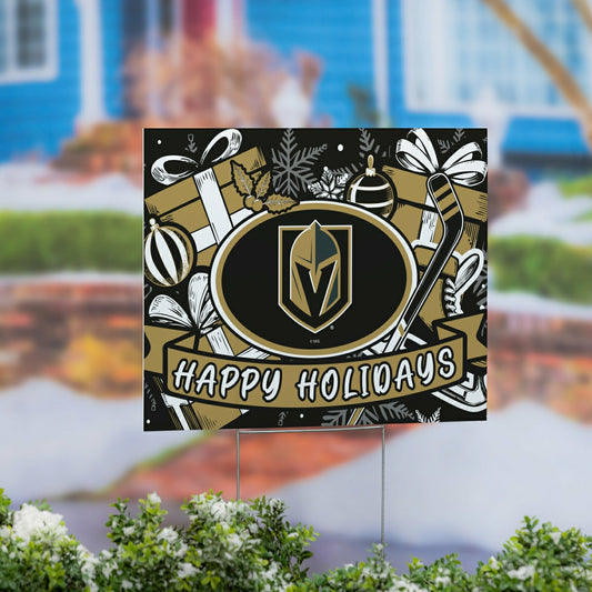 Team Sports America Trending - Las Vegas Golden Knights Yard Sign, Holiday