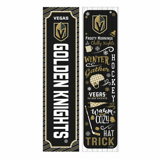 Team Sports America Value - 46" Double Sided Leaner, Vegas Golden Knights, Winter Seasonal