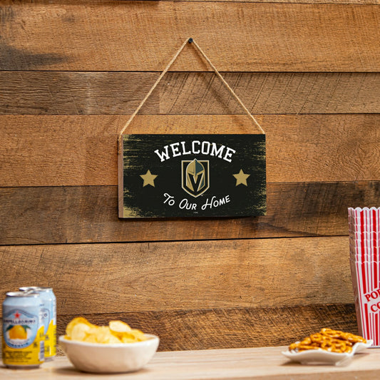 Team Sports America Essential - Vegas Golden Knights Wood Wall Sign, 6x11
