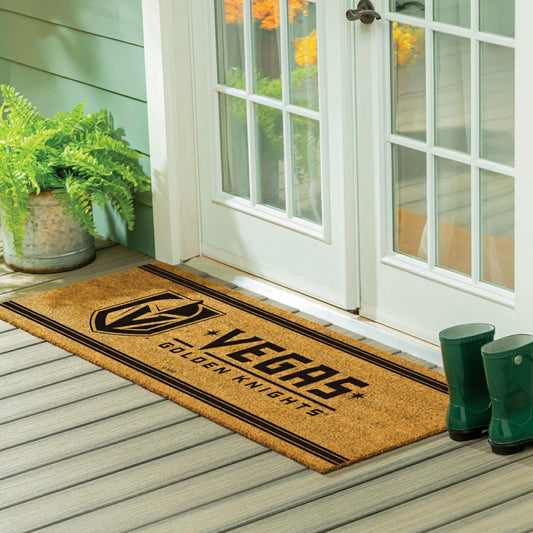 Team Sports America Everyday - Las Vegas Golden Knights Extra Large One Color Coir Mat, 60"x24"