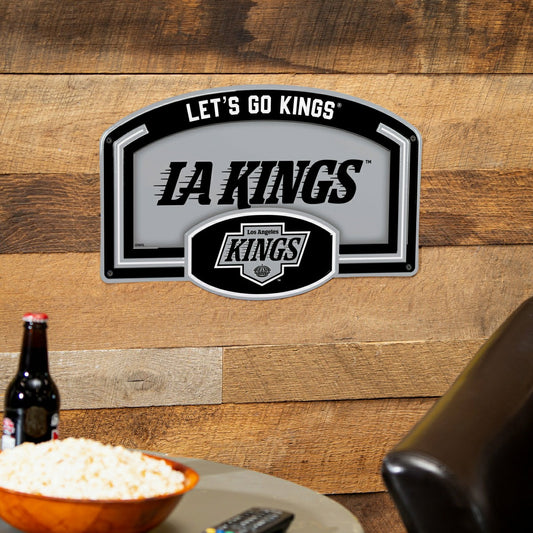 Team Sports America Best Seller - Los Angeles Kings USA Embossed Steel Wall Sign, 11" x 17"