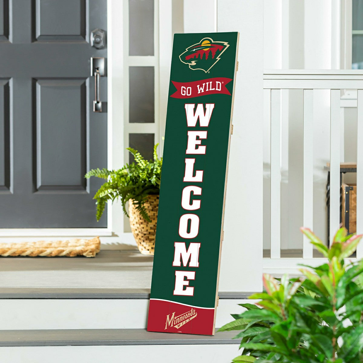 Team Sports America Trending - Minnesota Wild Large Single Sided Leaner, 46"
