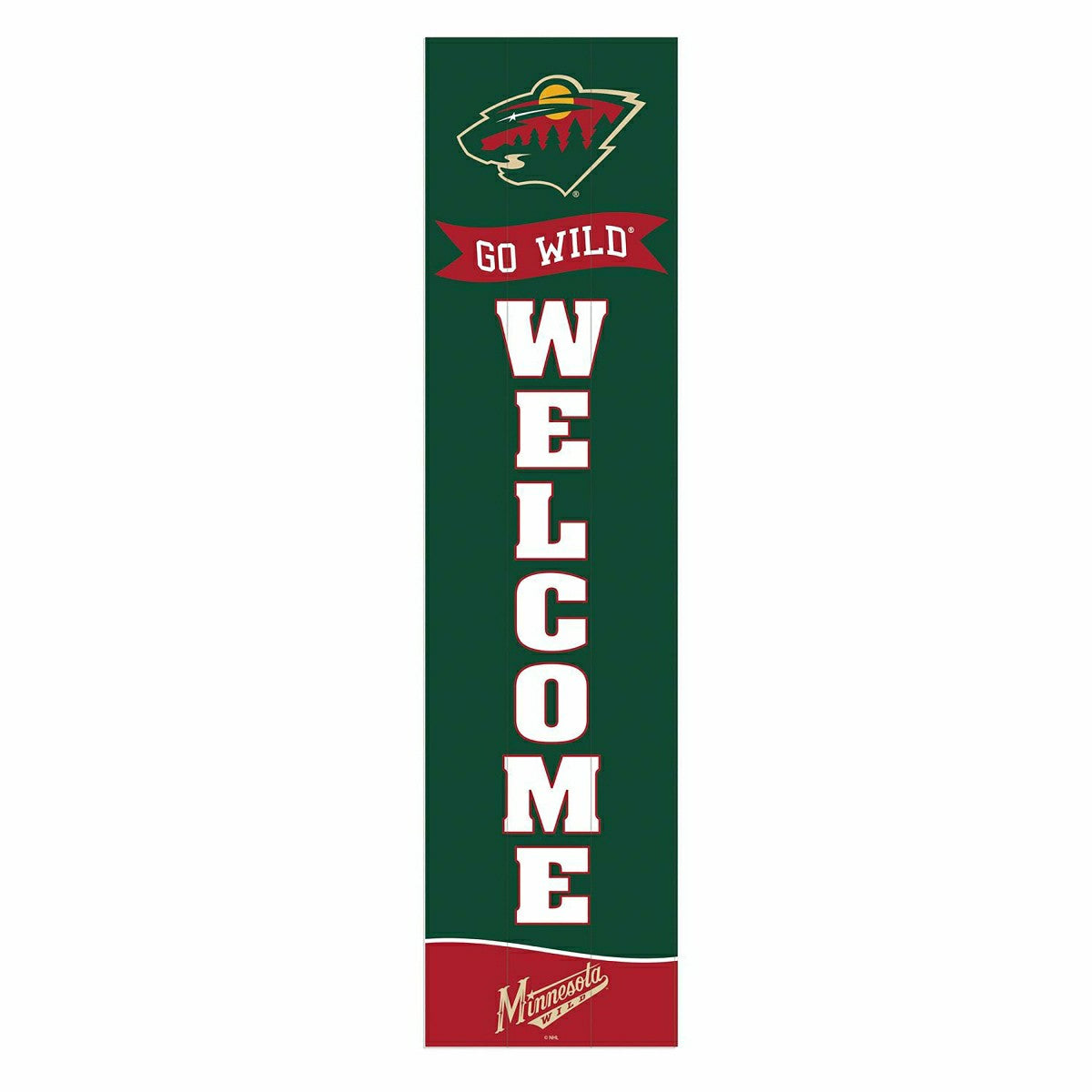 Team Sports America Trending - Minnesota Wild Large Single Sided Leaner, 46"