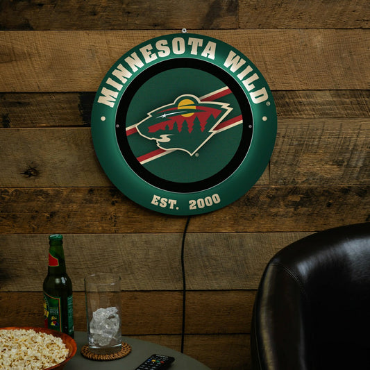 Team Sports America Recommended - Minnesota Wild, Metal Lite, Round