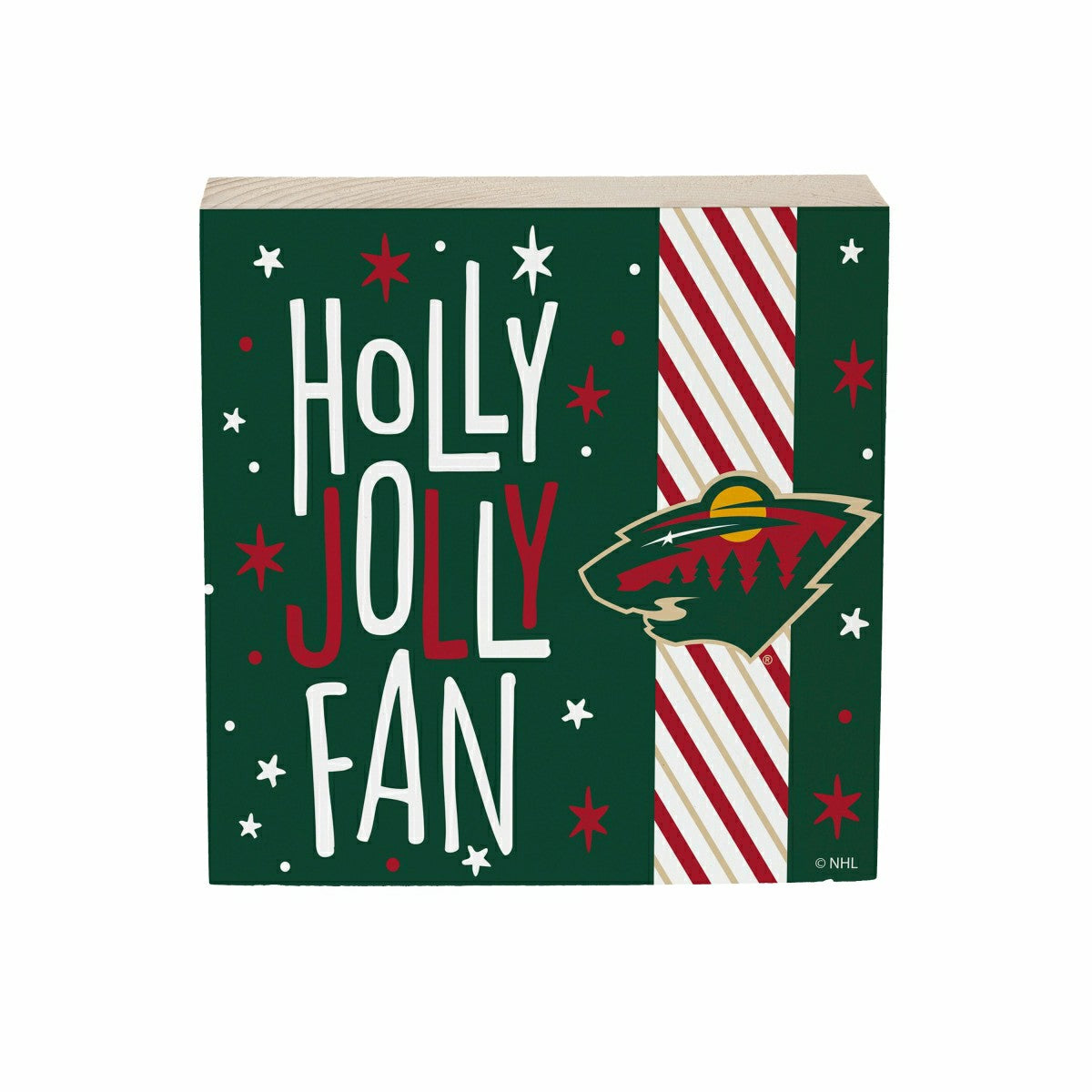 Team Sports America Trending - Minnesota Wild Block, Holiday, 6x6