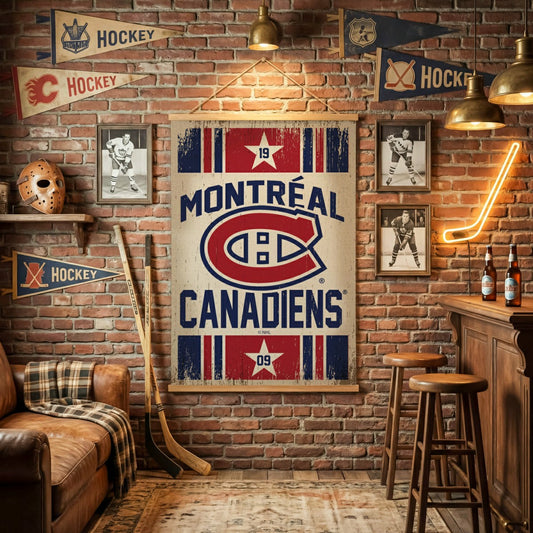 Team Sports America Everyday - Montreal Canadiens, Canvas Wall Tapestry, Large, 54x36