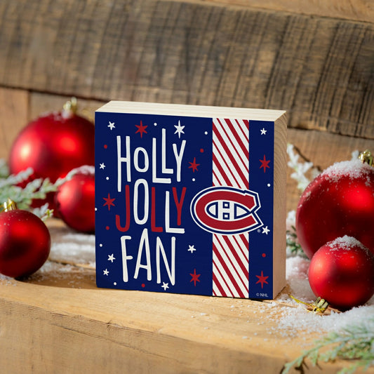 Team Sports America Essential - Montreal Canadiens Block, Holiday, 6x6