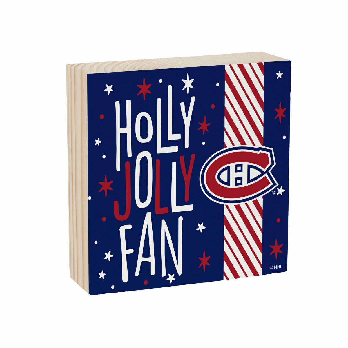 Team Sports America Essential - Montreal Canadiens Block, Holiday, 6x6