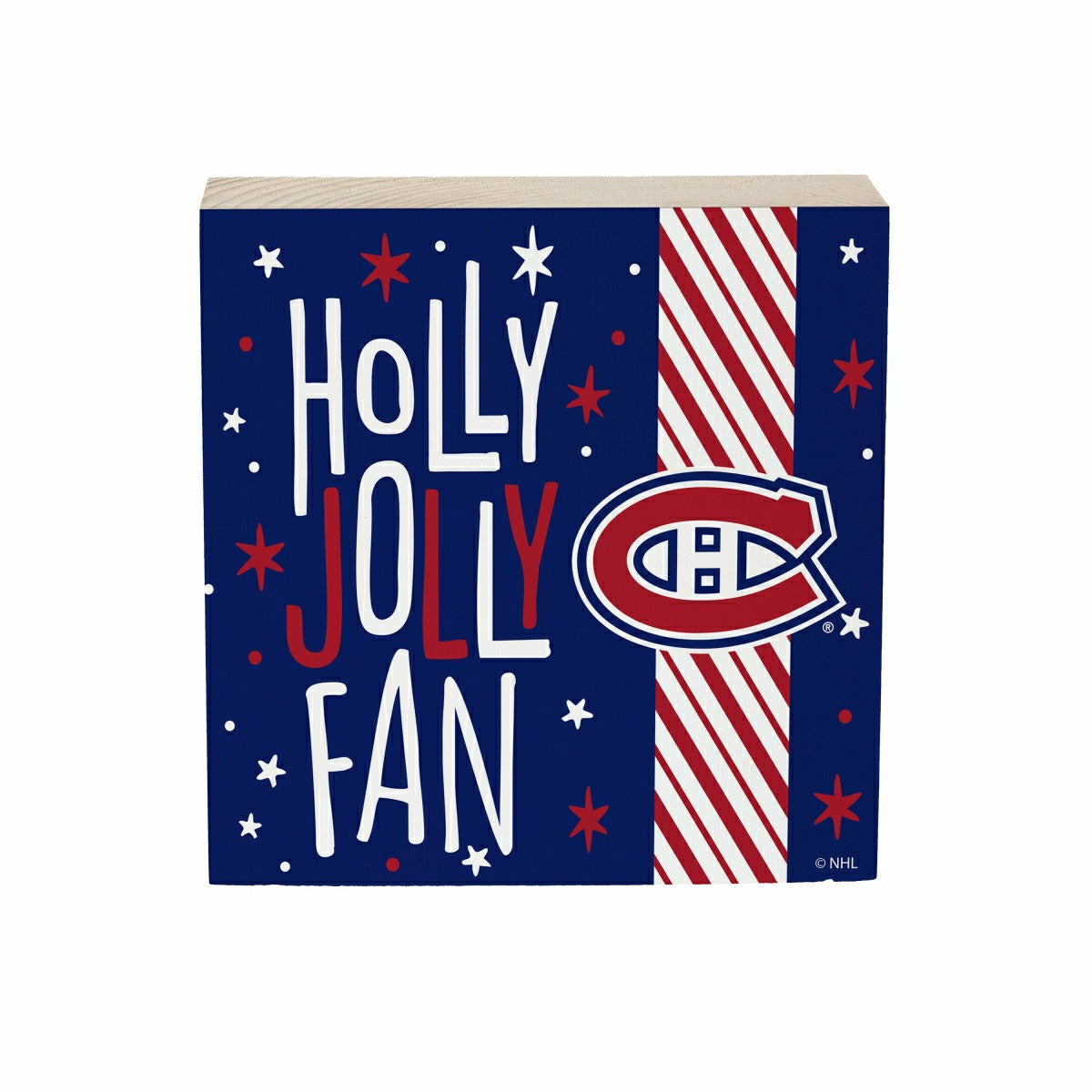 Team Sports America Essential - Montreal Canadiens Block, Holiday, 6x6