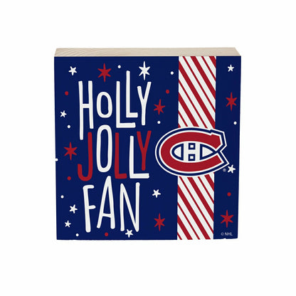 Team Sports America Essential - Montreal Canadiens Block, Holiday, 6x6