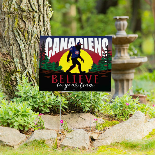 Team Sports America Recommended - Montreal Canadiens Yard Sign, Bigfoot