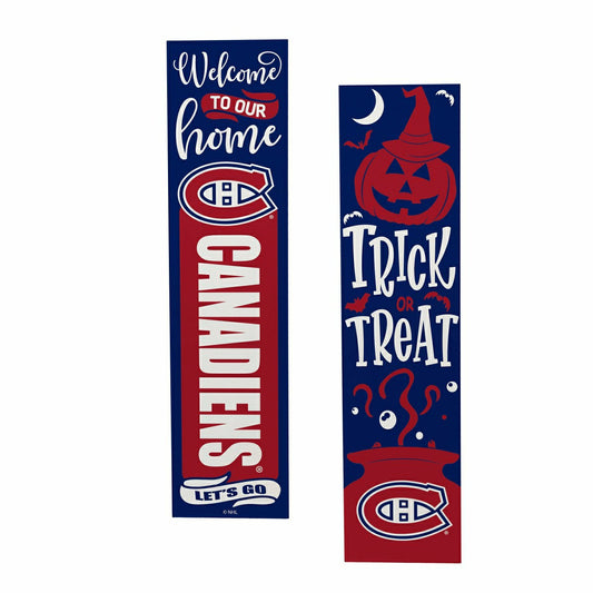 Team Sports America Essential - Montreal Canadiens 47" Double Sided Leaner, Halloween