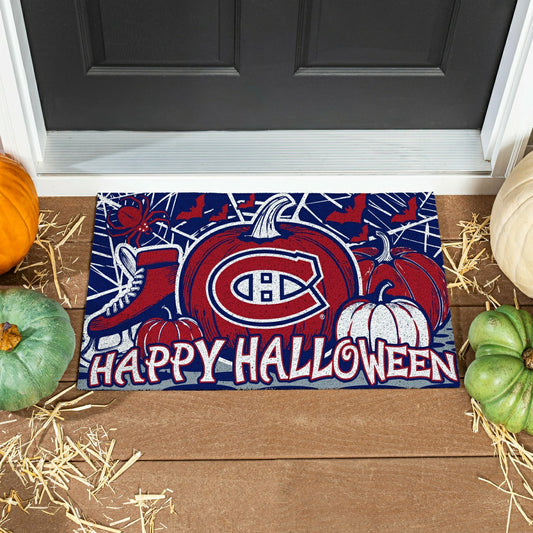 Team Sports America Trending - Montreal Canadiens Halloween PVC Mat, 28"x16"
