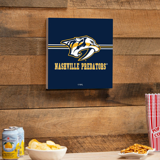 Team Sports America Recommended - Nashville Predators Wood Wall Sign, 12x12