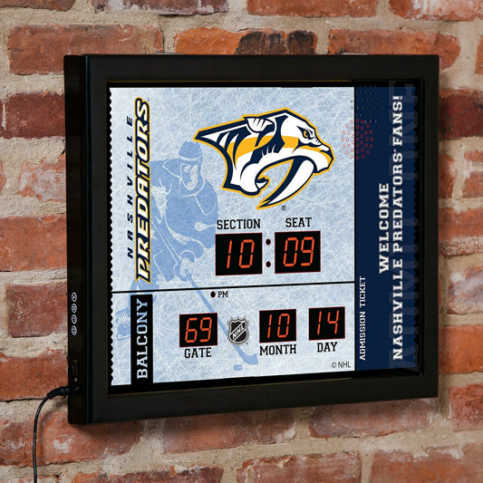 Team Sports America Best Seller - Scoreboard Wall Clock, Nashville Predators