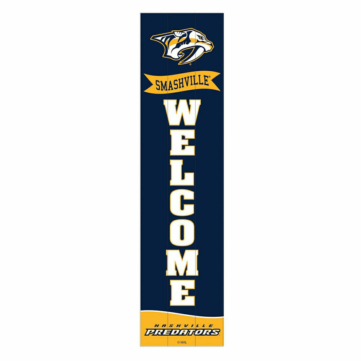 Team Sports America Best Seller - Nashville Predators Large Single Sided Leaner, 46"