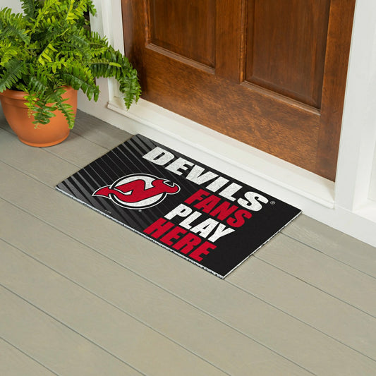 Team Sports America Recommended - New Jersey Devils Fan Mat, 28"x16"
