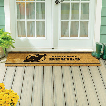 Team Sports America Essential - New Jersey Devils Extra Large One Color Coir Mat, 60"x24"
