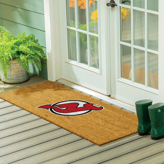 Team Sports America Everyday - New Jersey Devils Extra Large Full Color Coir Mat, 60"x24"