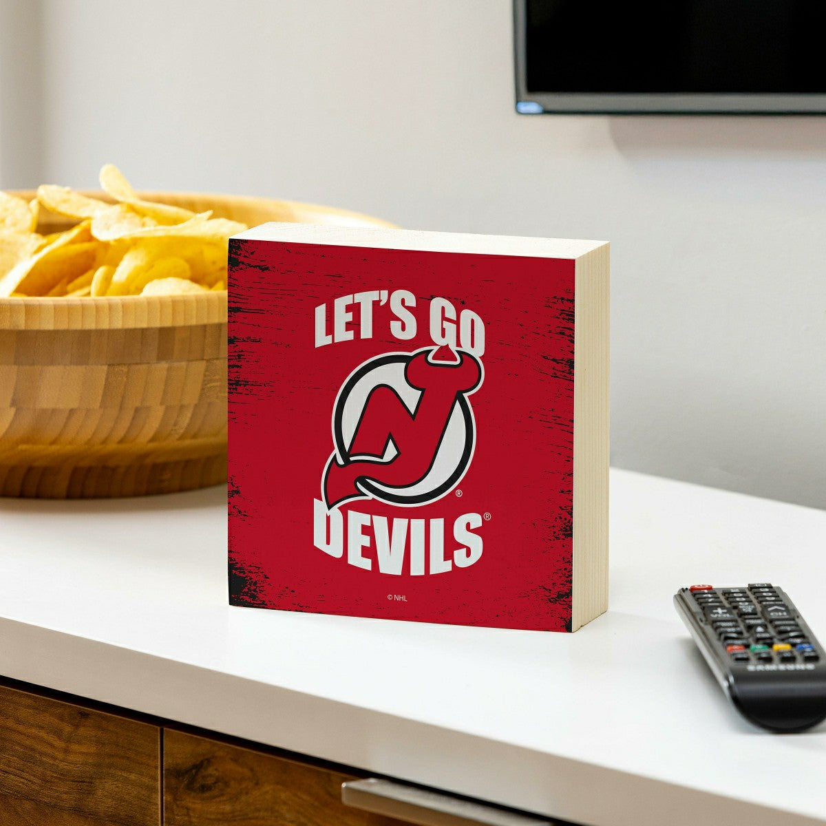 Team Sports America Value - New Jersey Devils Plock, Down Home Fans, 6x6