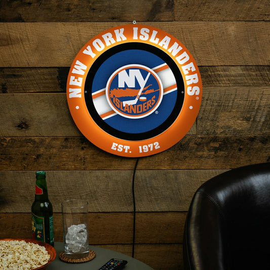 Team Sports America Signature - New York Islanders, Metal Lite, Round