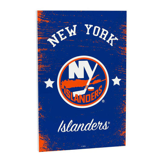 Team Sports America Value - New York Islanders Wood Wall Sign, 16x24
