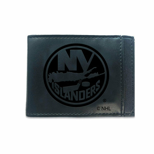Team Sports America Classic - Front Pocket Wallet w/ RFID Blocking, New York Islanders, Black