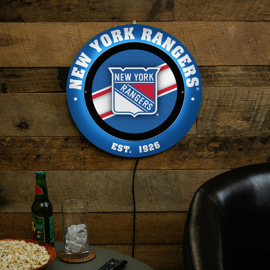 Team Sports America Everyday - New York Rangers, Metal Lite, Round