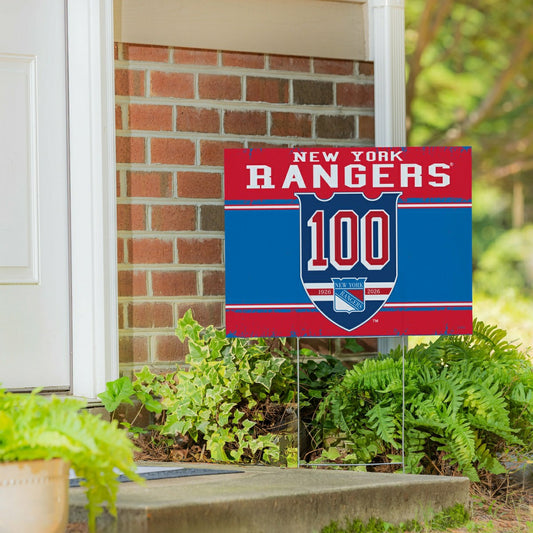 Team Sports America Value - New York Rangers, 100 Anniversary Cororplast Yard Sign