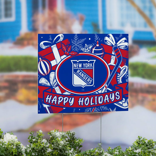 Team Sports America Everyday - New York Rangers Yard Sign, Holiday