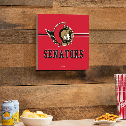 Team Sports America Trending - Ottawa Senators Wood Wall Sign, 12x12