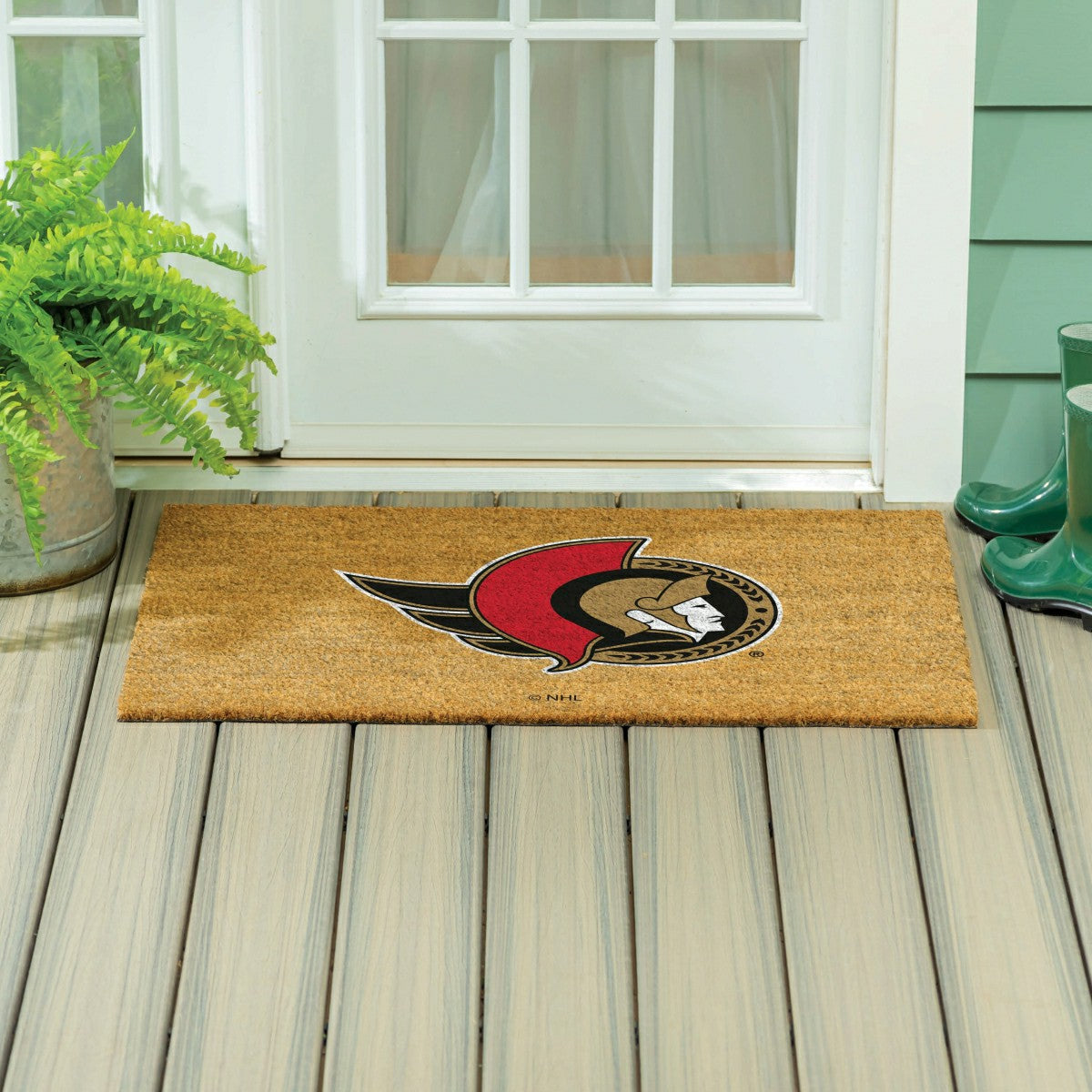 Team Sports America Essential - Ottawa Senators Large Full Color Coir Mat, 36"x24"