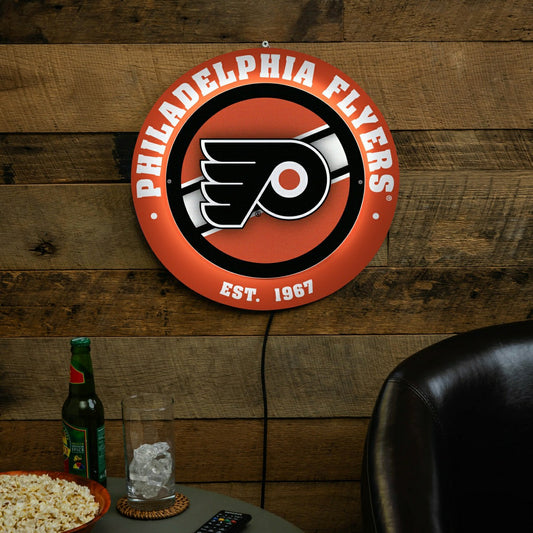 Team Sports America Recommended - Philadelphia Flyers, Metal Lite, Round