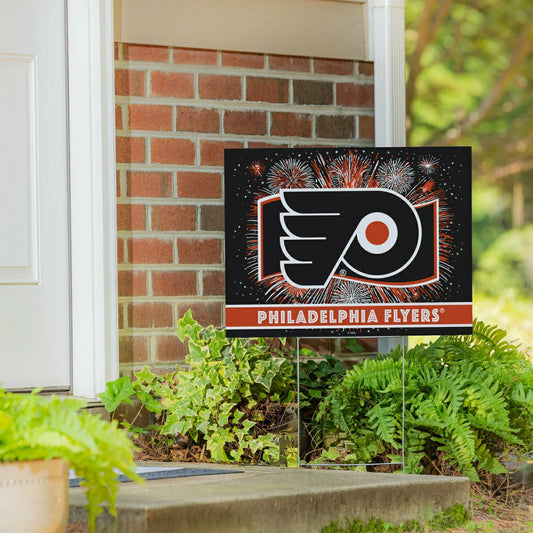 Team Sports America Signature - Philadelphia Flyers Yard Sign, Patriotic