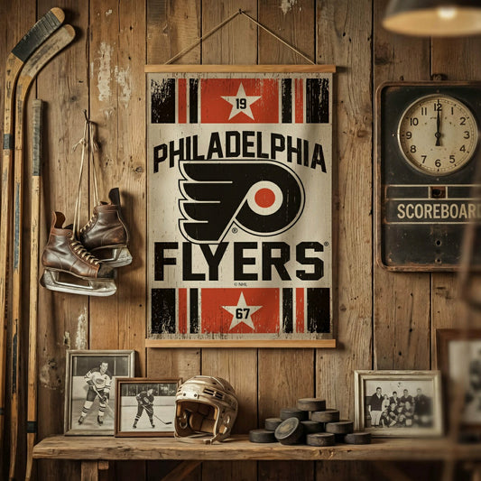 Team Sports America Classic - Philadelphia Flyers, Canvas Wall Tapestry, Medium, 36x24