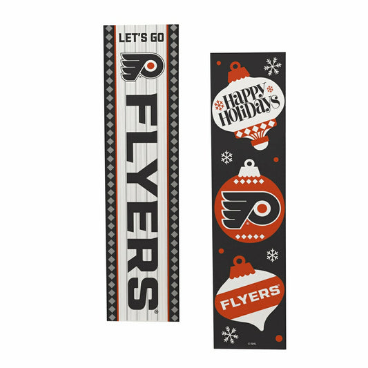 Team Sports America Value - 47" Double Sided Leaner, Philadelphia Flyers, Christmas
