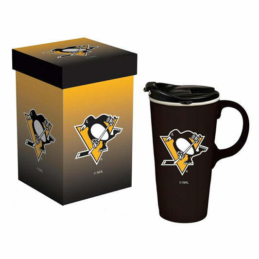 Team Sports America Trending - Boxed Travel Latte Cup, Pittsburgh Penguins