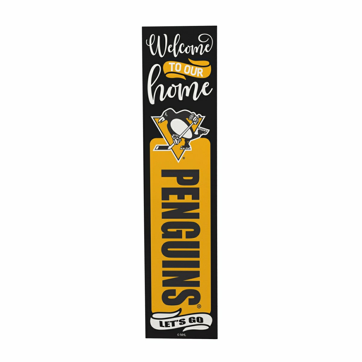 Team Sports America Everyday - 47" Double Sided Leaner, Pittsburgh Penguins, Halloween