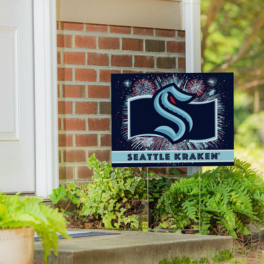 Team Sports America Everyday - Seattle Kraken Yard Sign, Patriotic