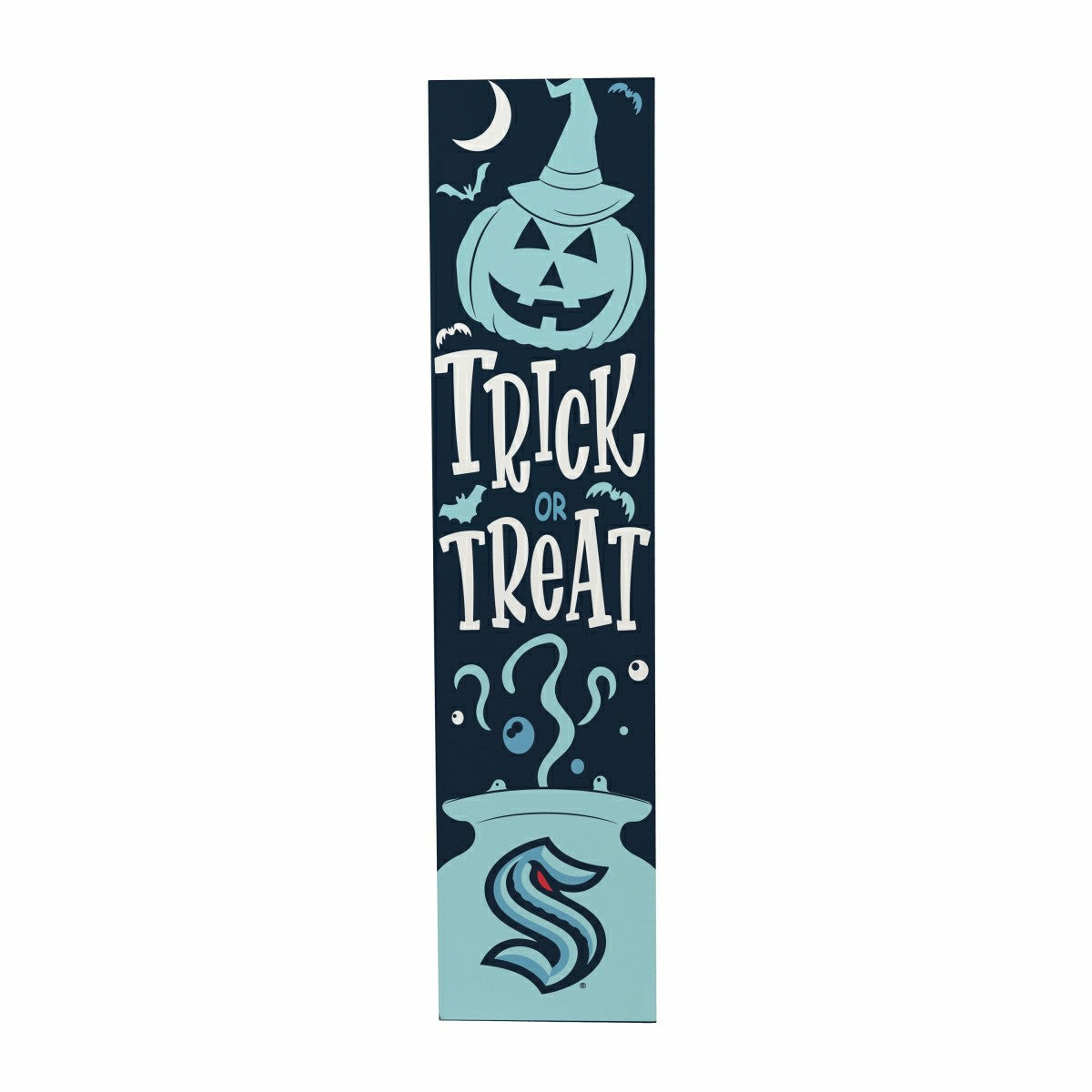 Team Sports America Essential - 47" Double Sided Leaner, Seattle Kraken, Halloween