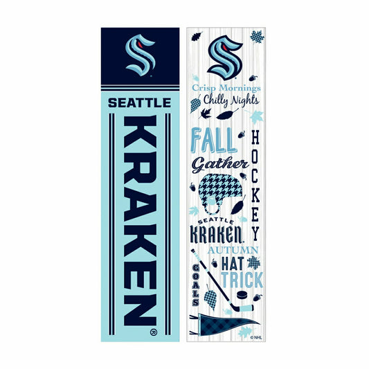 Team Sports America Everyday - 46" Double Sided Leaner, Seattle Kraken, Fall Seasonal