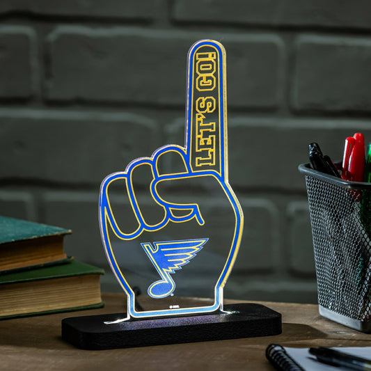 Team Sports America Everyday - St Louis Blues Hockey Foam Finger Desklite LED Decor