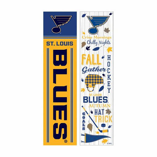Team Sports America Exclusive - 46" Double Sided Leaner, St Louis Blues, Fall Seasonal