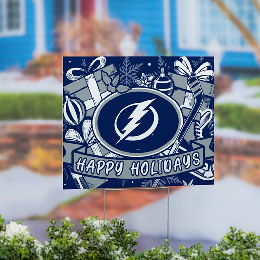 Team Sports America Trending - Tampa Bay Lightning Yard Sign, Holiday