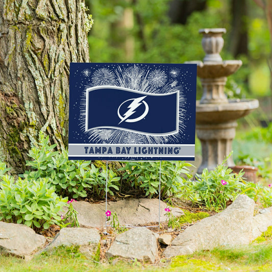 Team Sports America Everyday - Tampa Bay Lightning Yard Sign, Patriotic