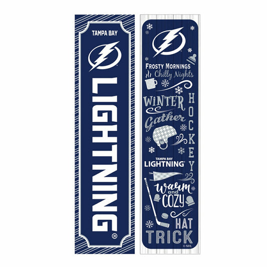 Team Sports America Value - 46" Double Sided Leaner, Tampa Bay Lightning, Winter Seasonal