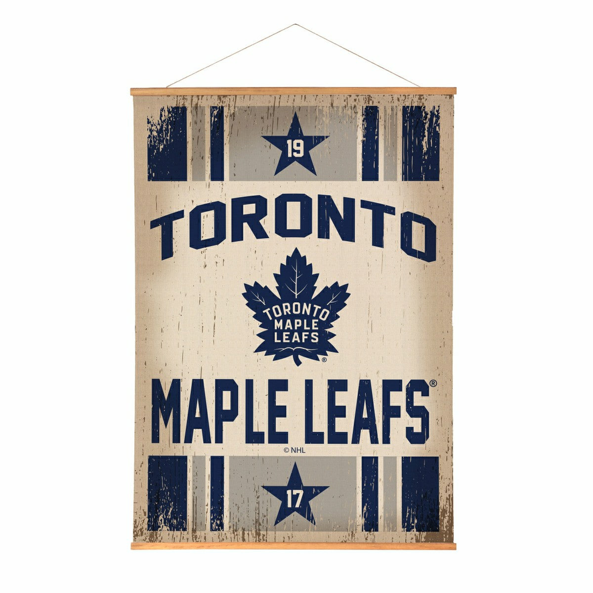Team Sports America Recommended - Toronto Maple Leafs, Canvas Wall Tapestry, Large, 54x36